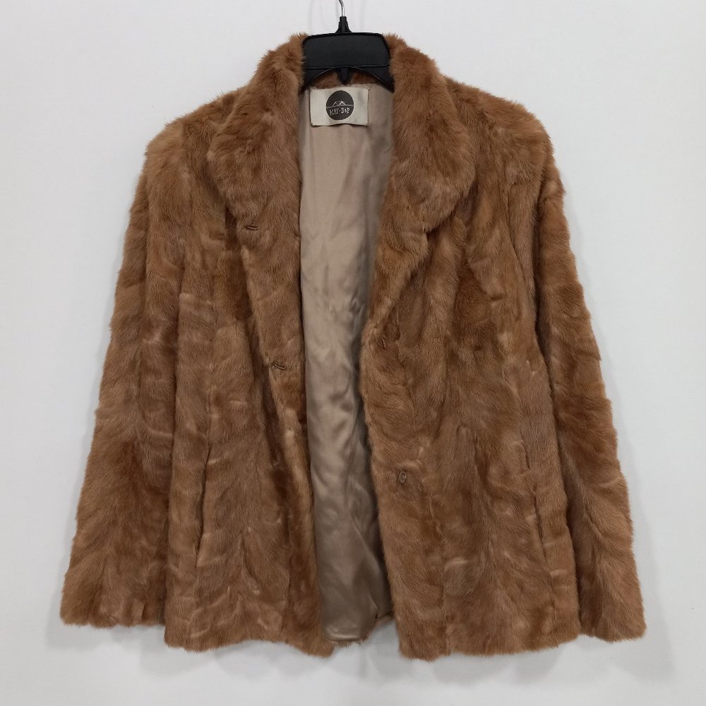 Vintage May D & F Brown Fur Coat